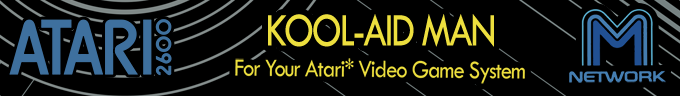 Kool-Aid Man logo for Atari 2600